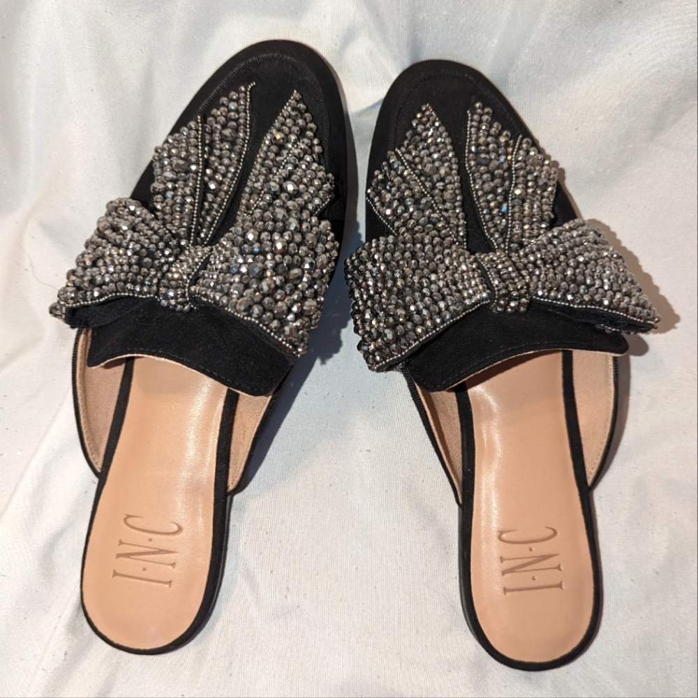 I.N.C. International Concepts slip-on loafers;  US Size 6.5; black